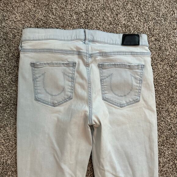 True Religion light wash Halle mid-rise super skinny jeans size 30 - Picture 5 of 12